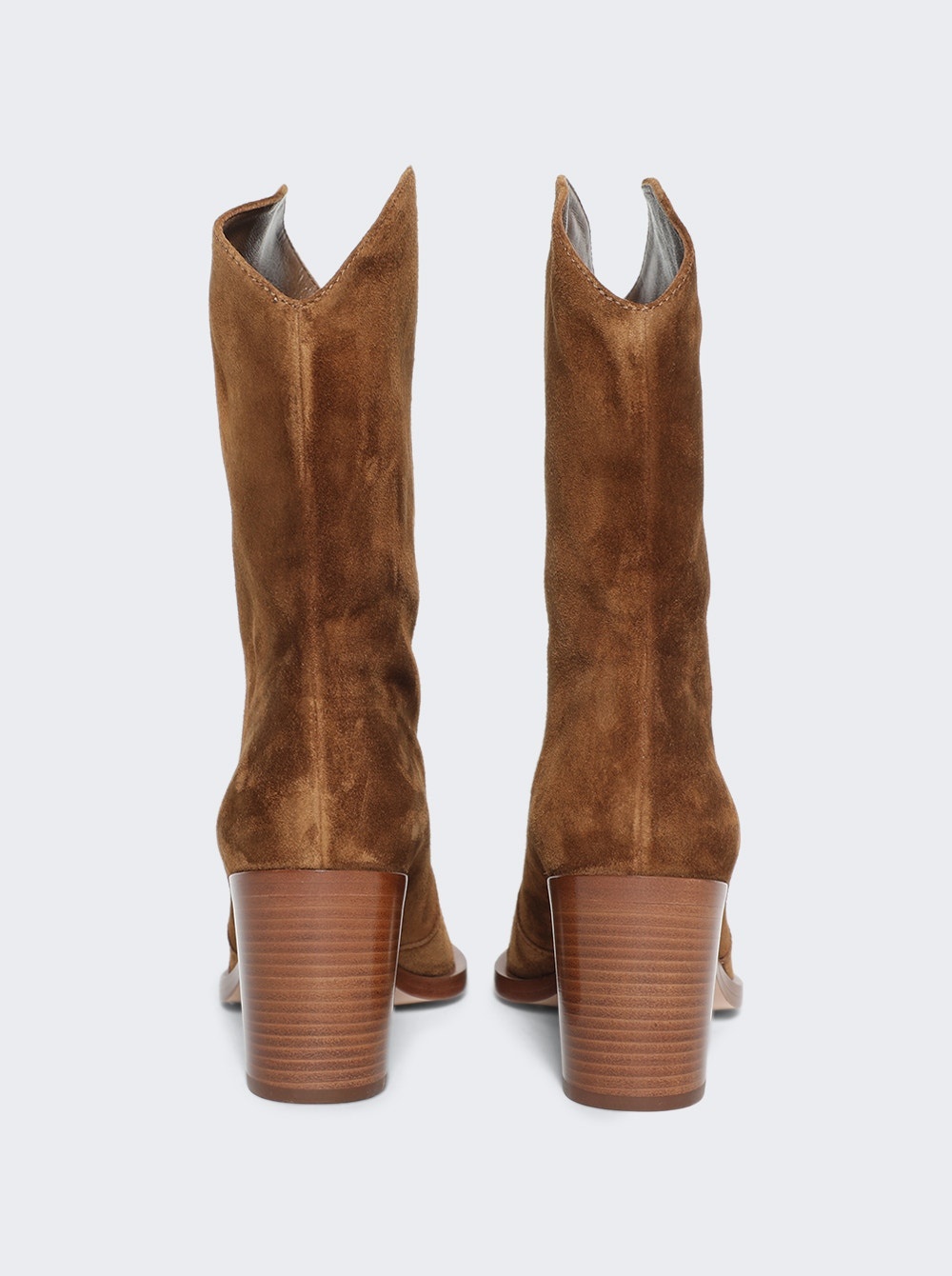 Suede Ankle Boots Camel - 2