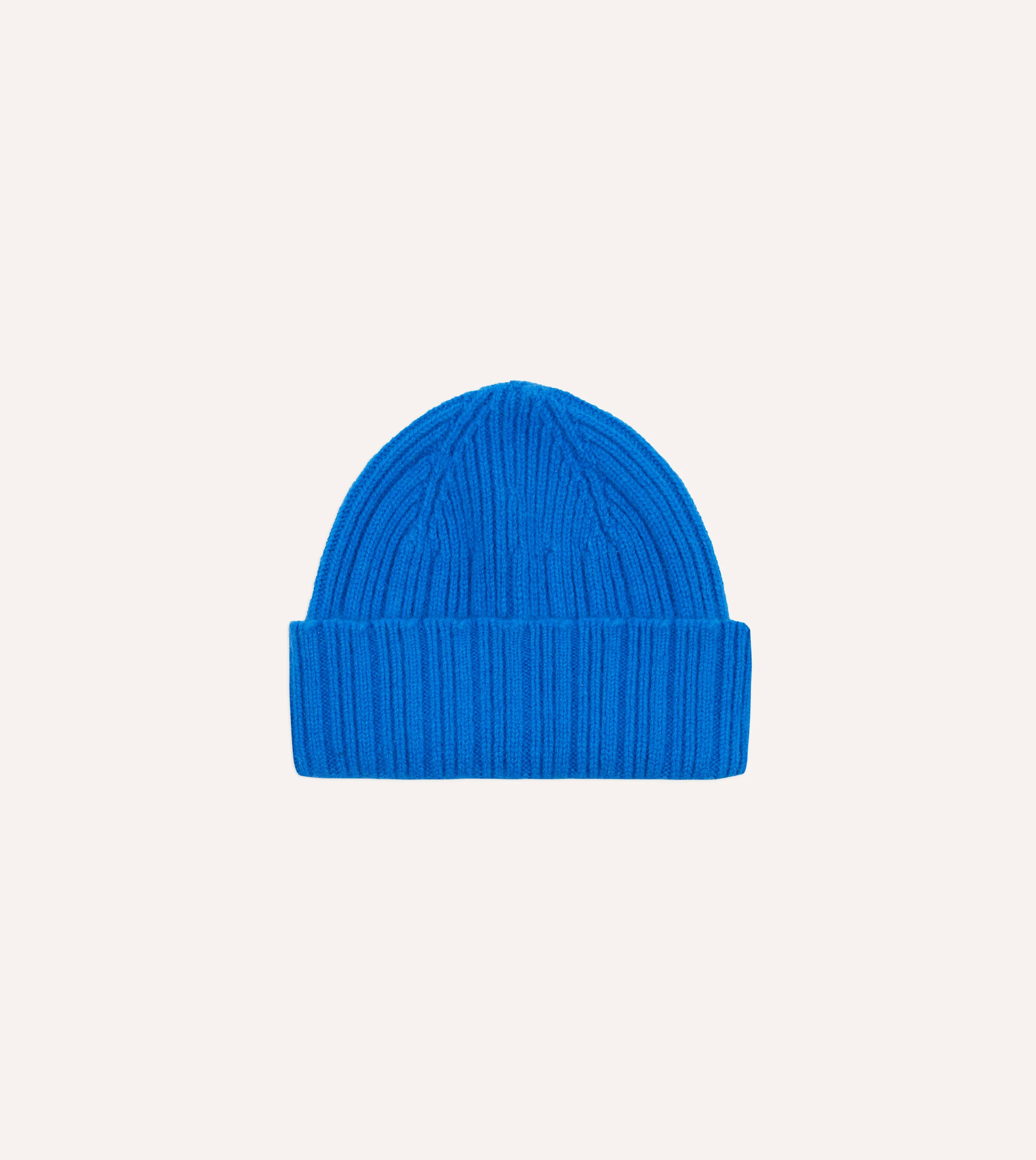 Blue Geelongora Ribbed Knit Cap - 1