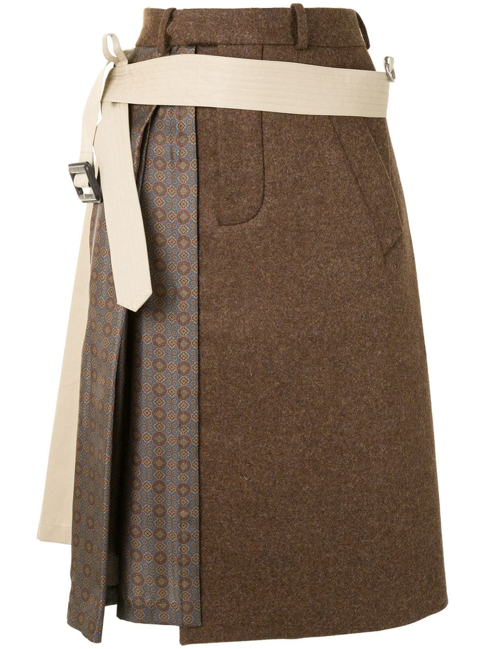 trench detail A-line skirt - 1