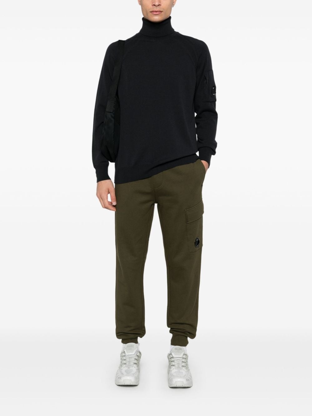 Lens-detail cargo track pants - 2