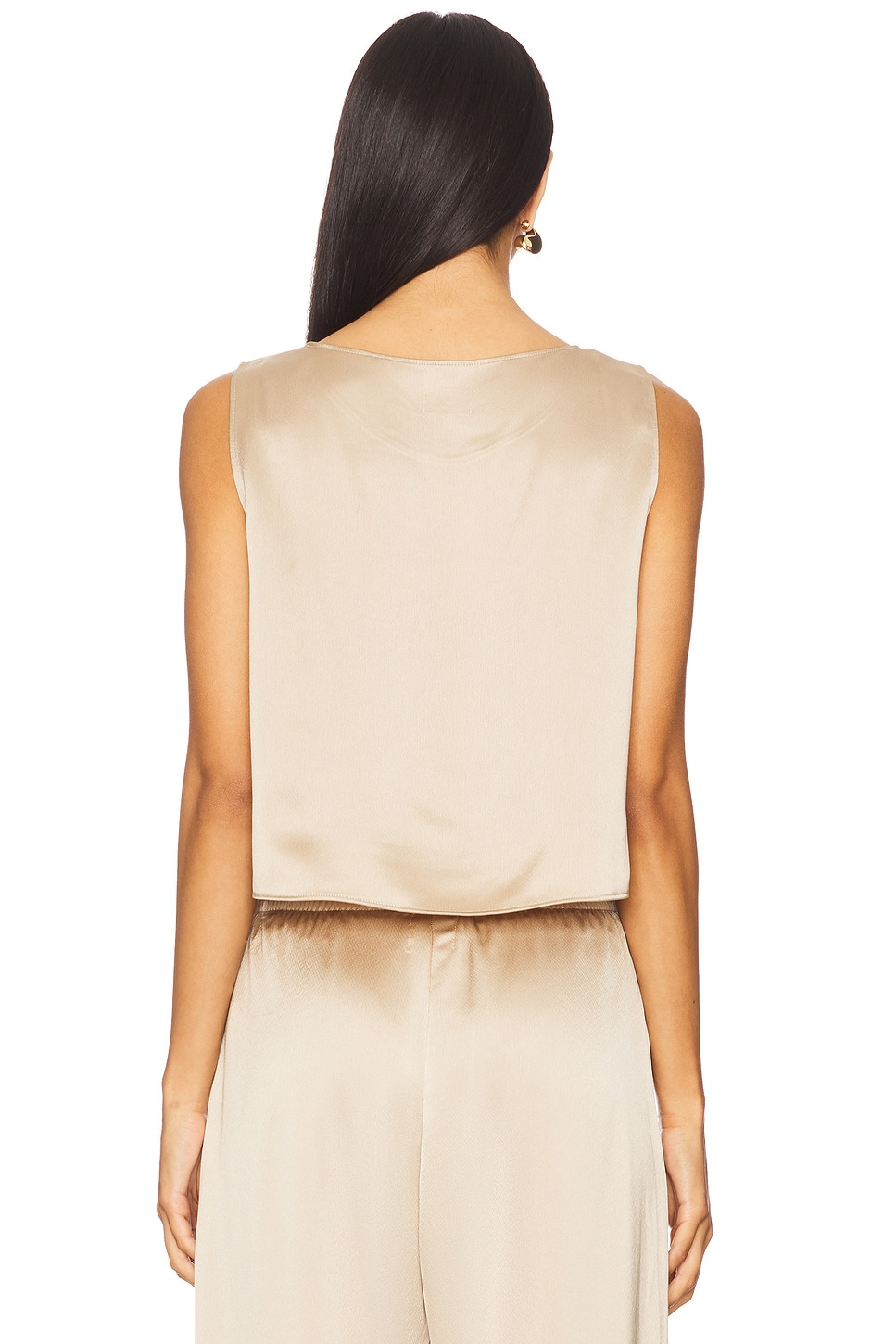 Barb Crop Sleeveless Crew Top - 3