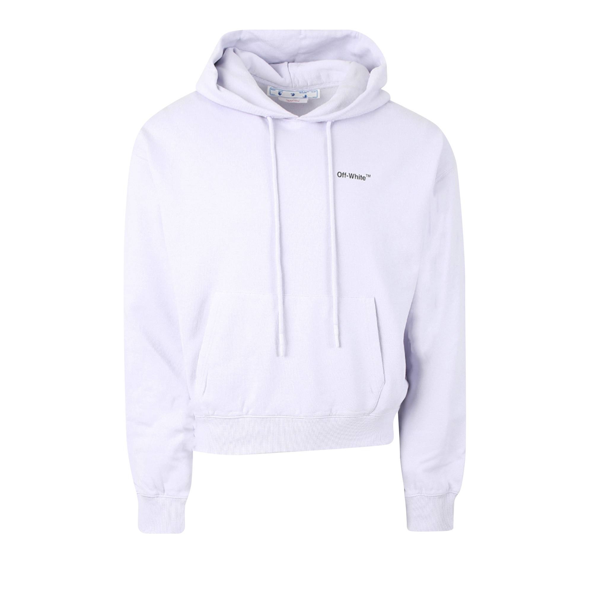 Off-White Caravaggio Arrow Over Hoodie 'Dusty Lilac/Black' - 1