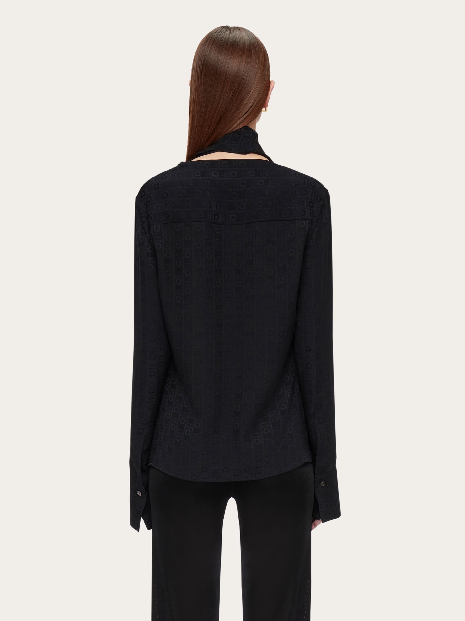Shirt with sash collar - 3