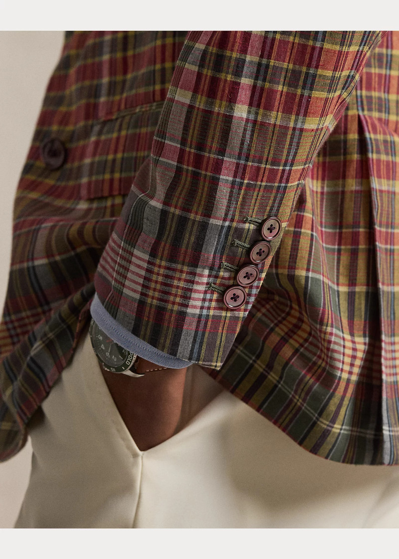 Polo Soft Tailored Fit Plaid Jacket 6
