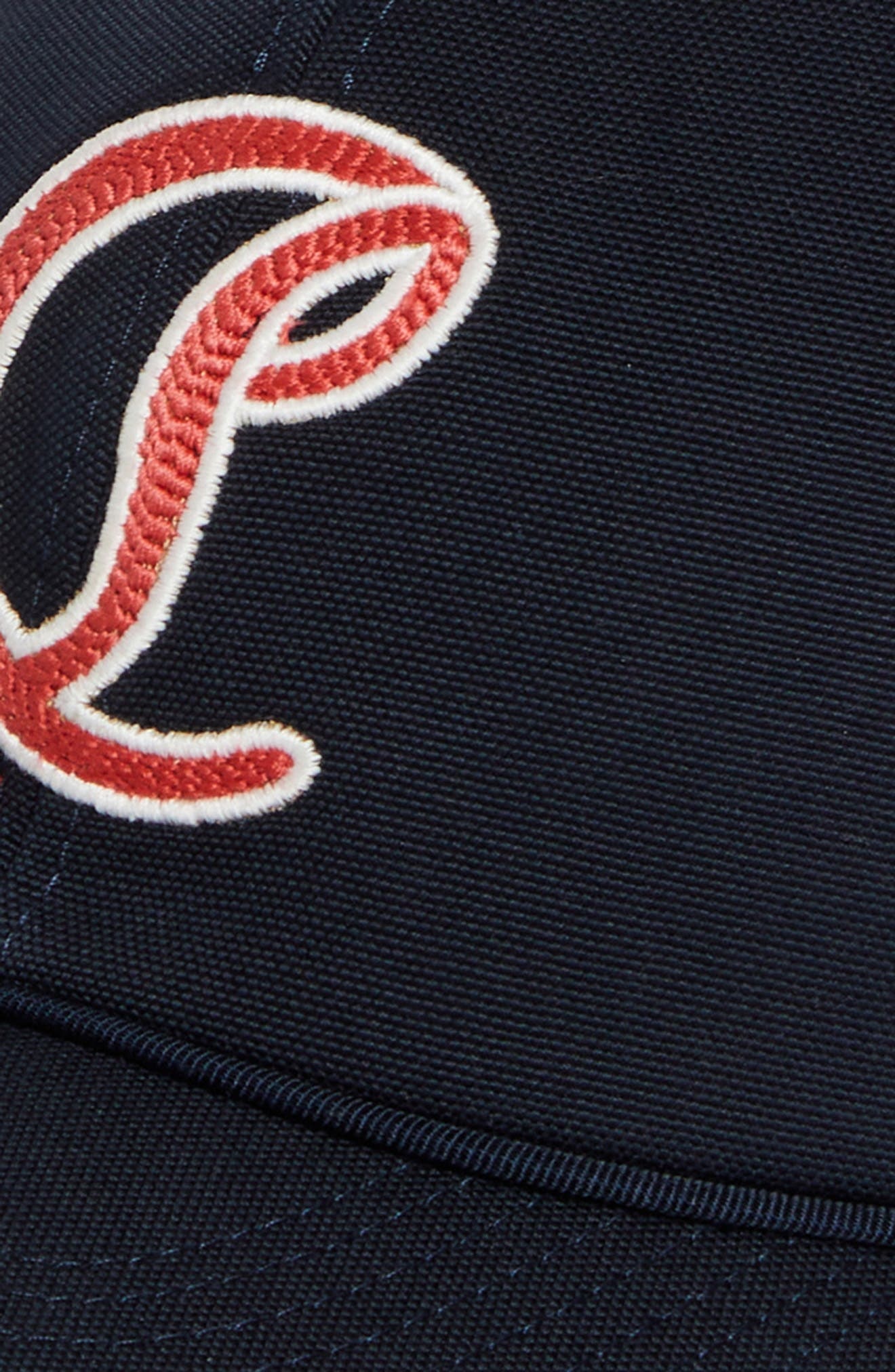 Christian Louboutin Mooncrest Ivy Embroidered Monogram Canvas Baseball Cap in Navy at Nordstrom - 3