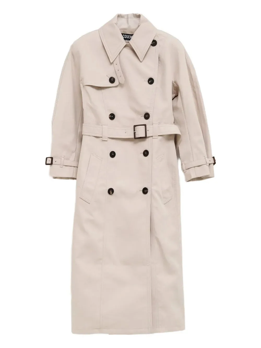 Jacquemus Women Double-Breasted Trench Coat With Belt - 1