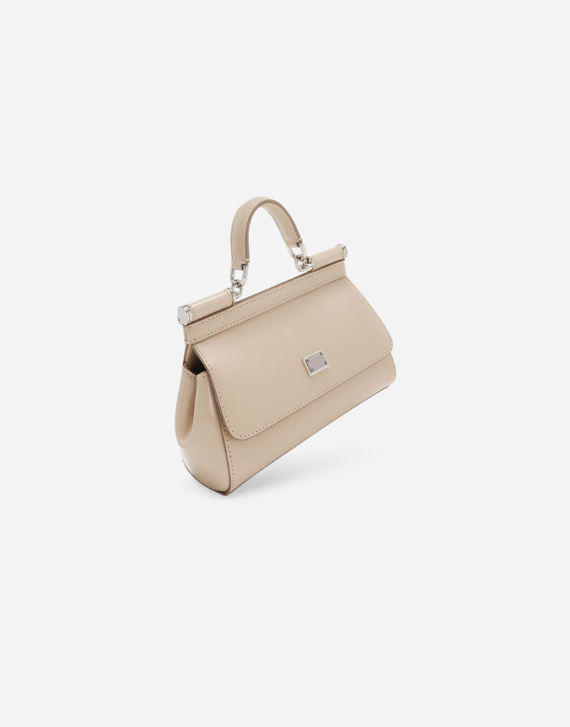 Small Sicily bag in polished calfskin 6