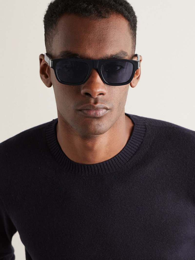 Dior CD Icon S3I D-Frame Acetate Sunglasses Blue outlook