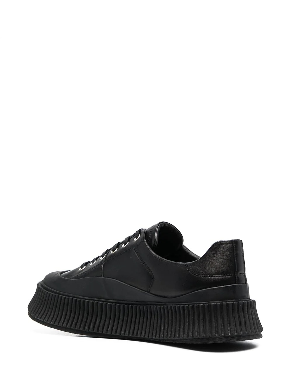 ribbed low-top sneakers - 3