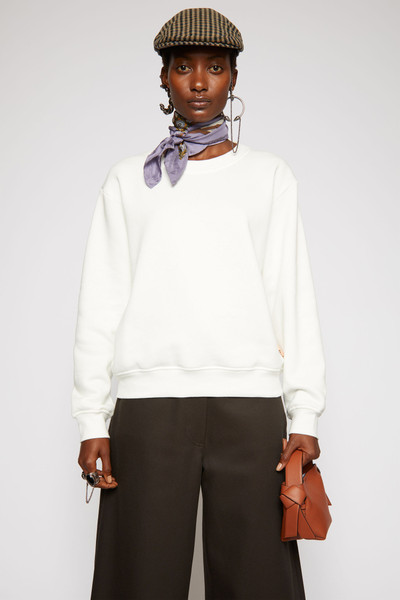 Acne Studios Classic fit sweatshirt optic white outlook