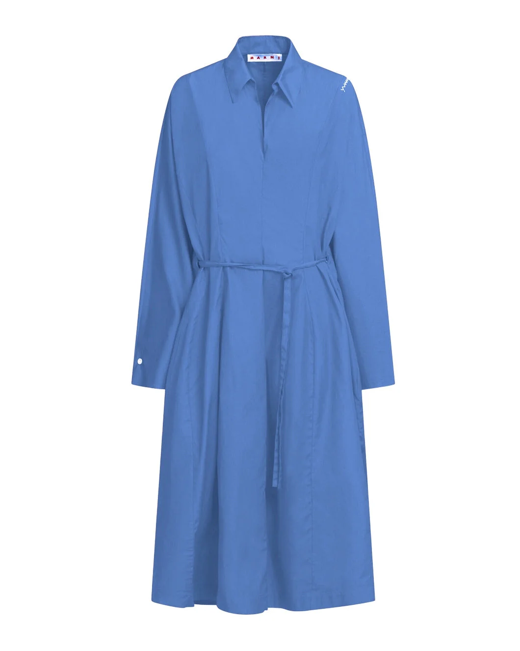 ORGANIC COTTON SHIRT DRESS WITH MARNI SYMBOL - 1