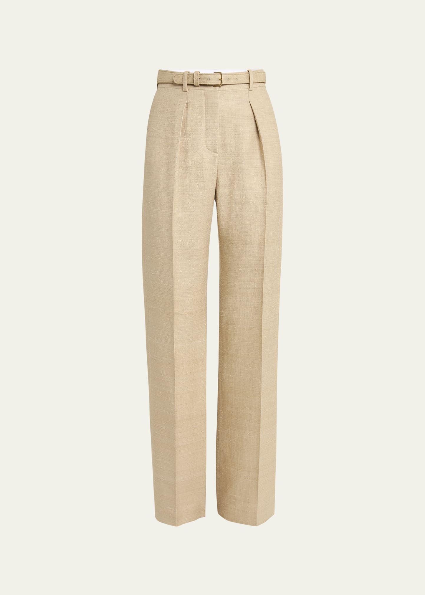 Edward Raw Tussah Silk Trousers - 1