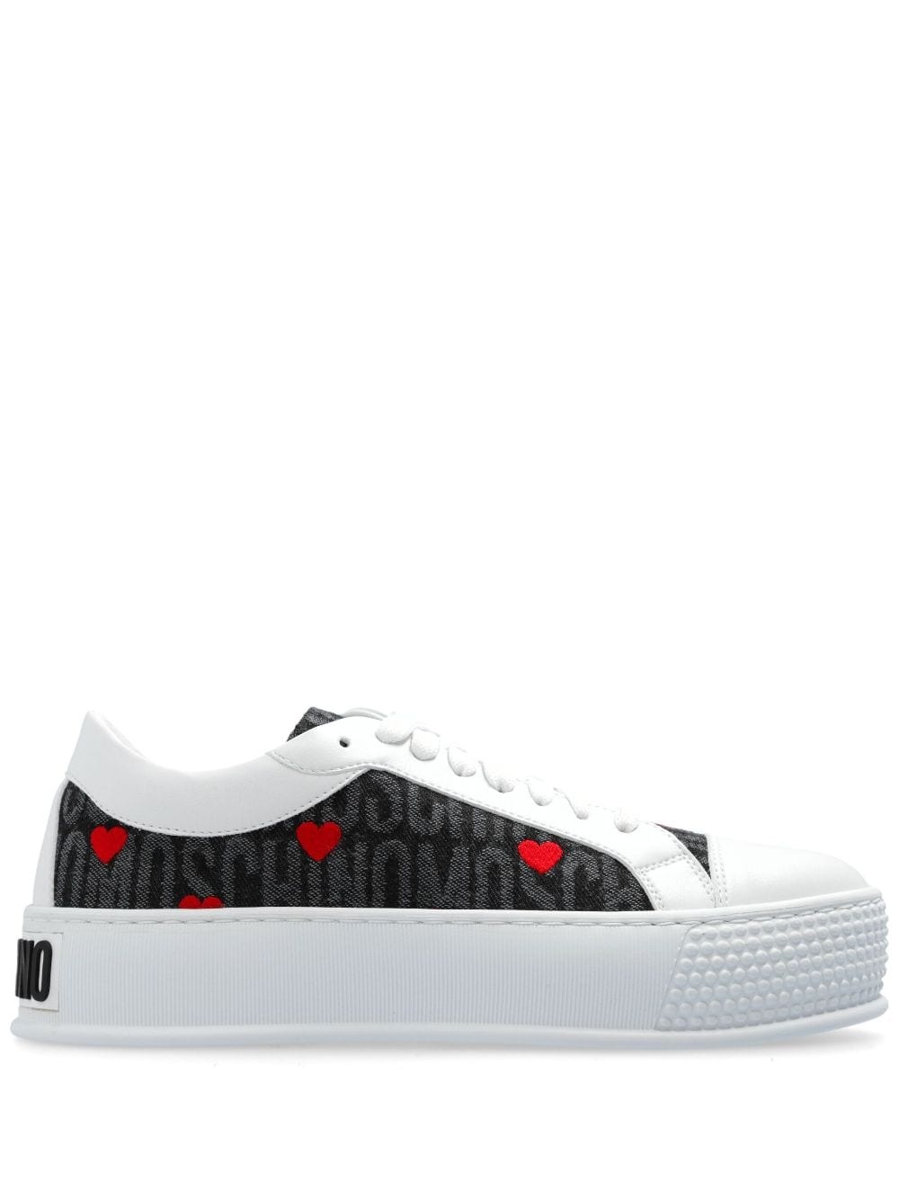 logo-jacquard sneakers - 1