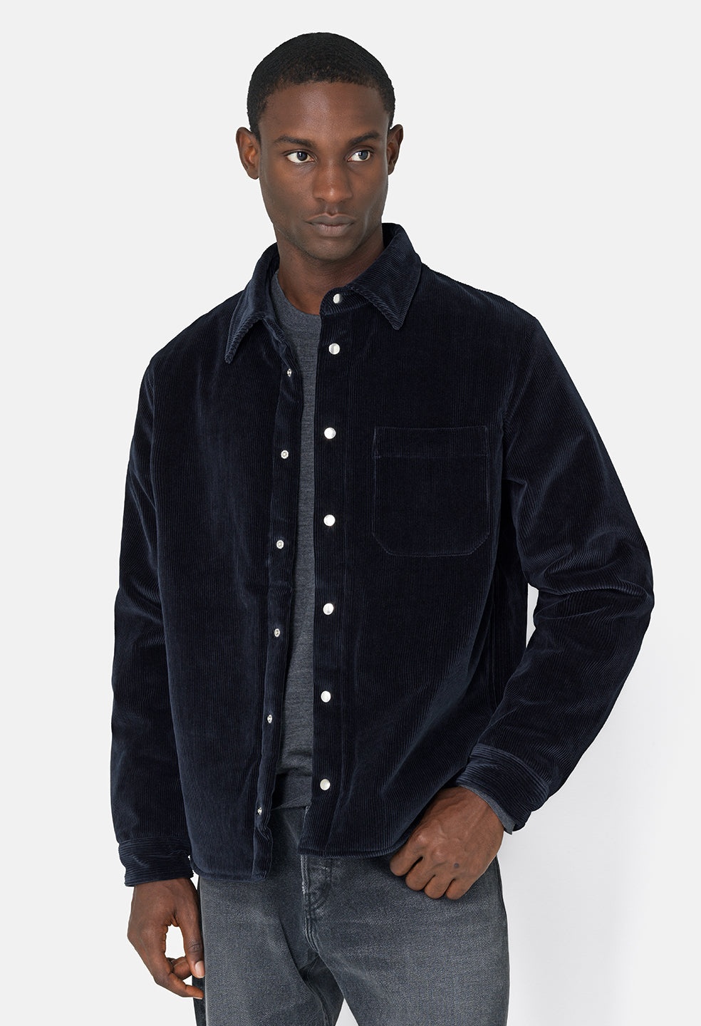 CORDUROY PADDED OVERSHIRT - 6