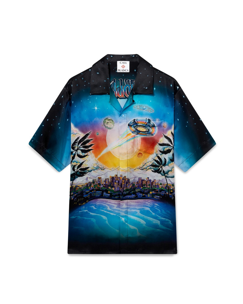 CASABLANCA La Prémonition Short Sleeve Silk Shirt outlook
