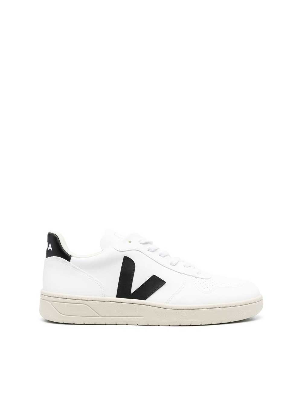 V-10 White And Black Sneakers - 1