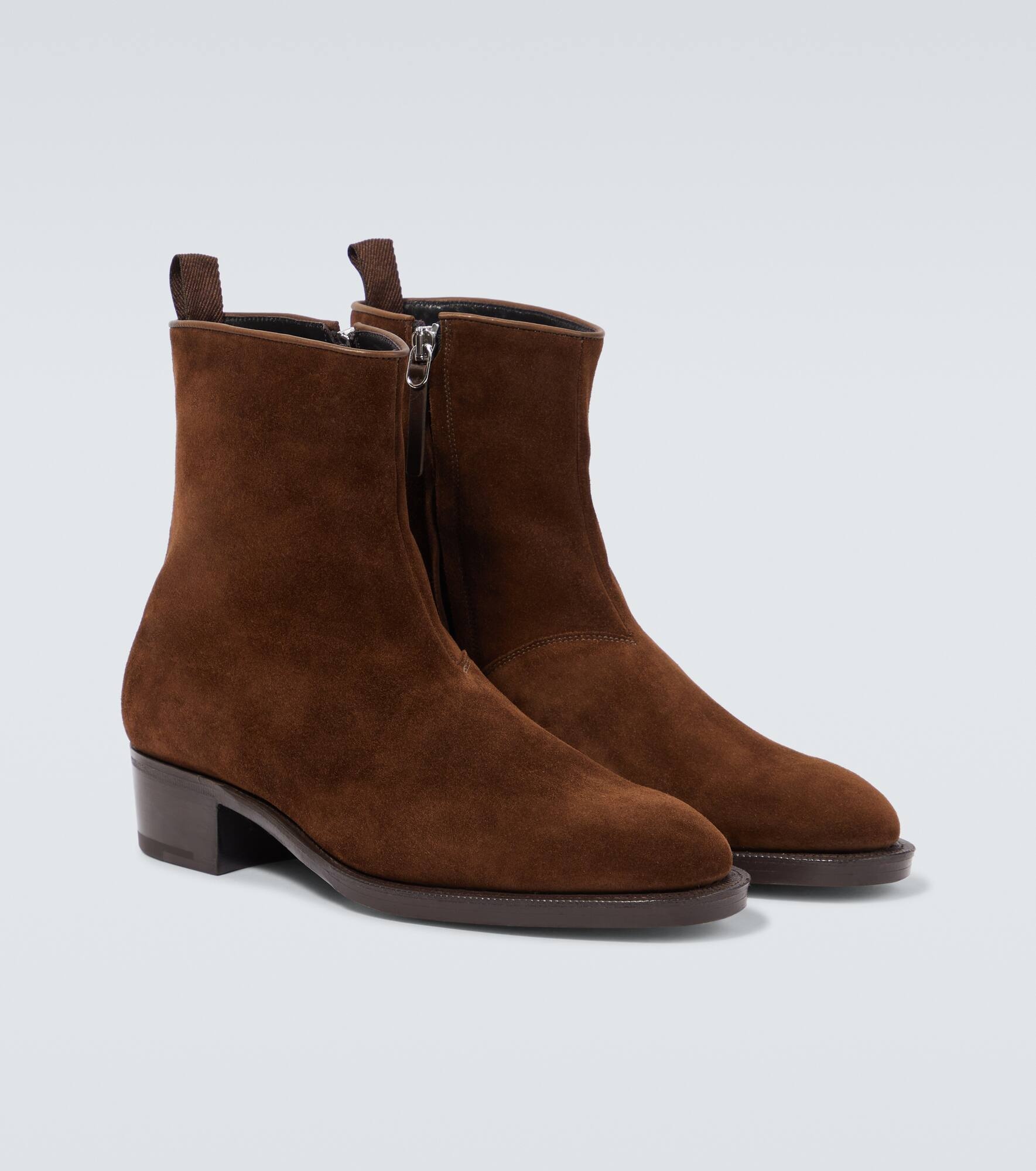 Freddi suede ankle boots - 5