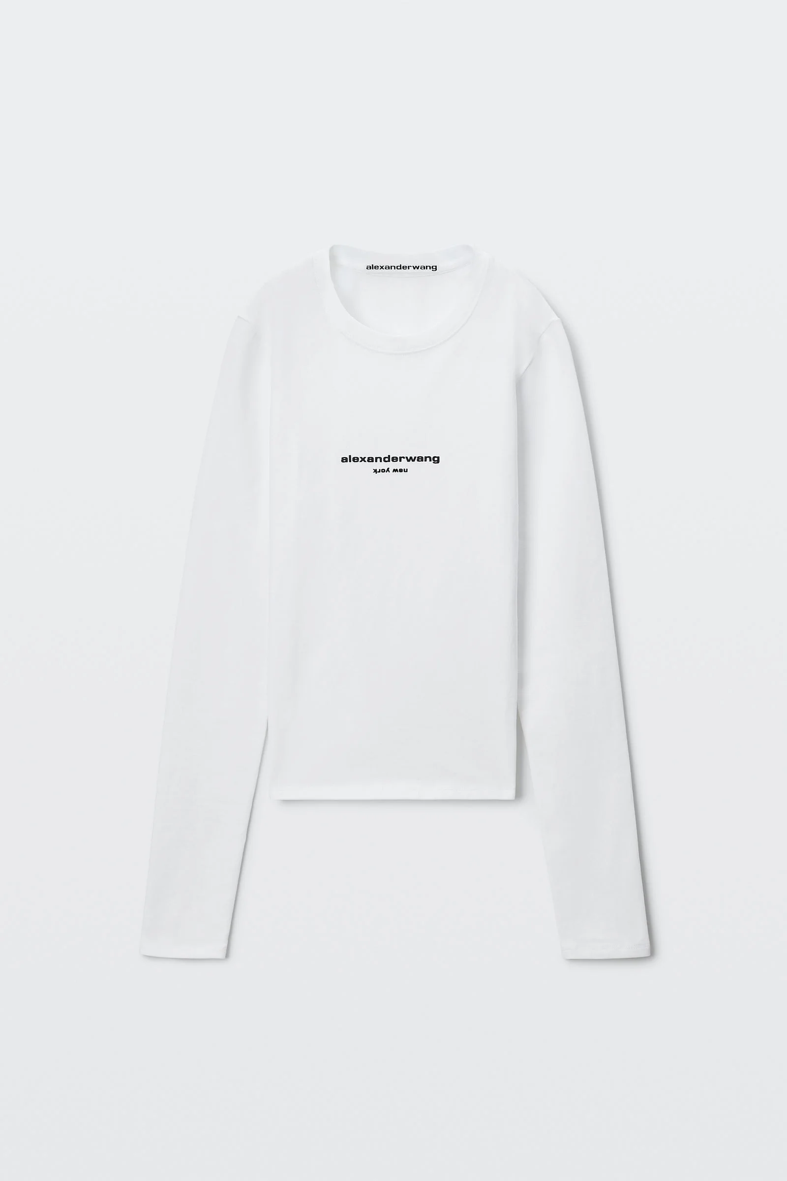 logo print fitted tee - 1