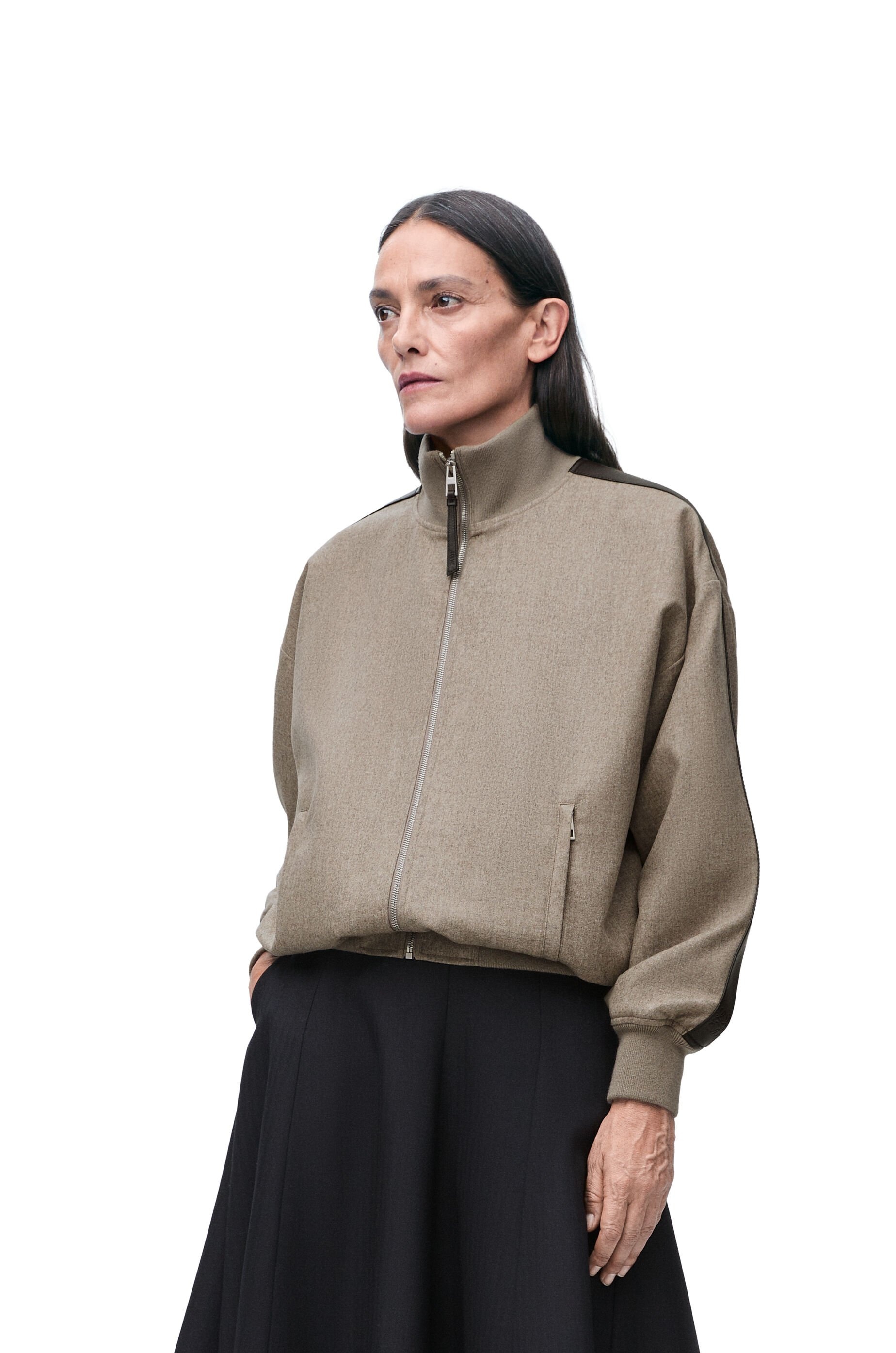 Tracksuit jacket in wool and cashmere - 3
