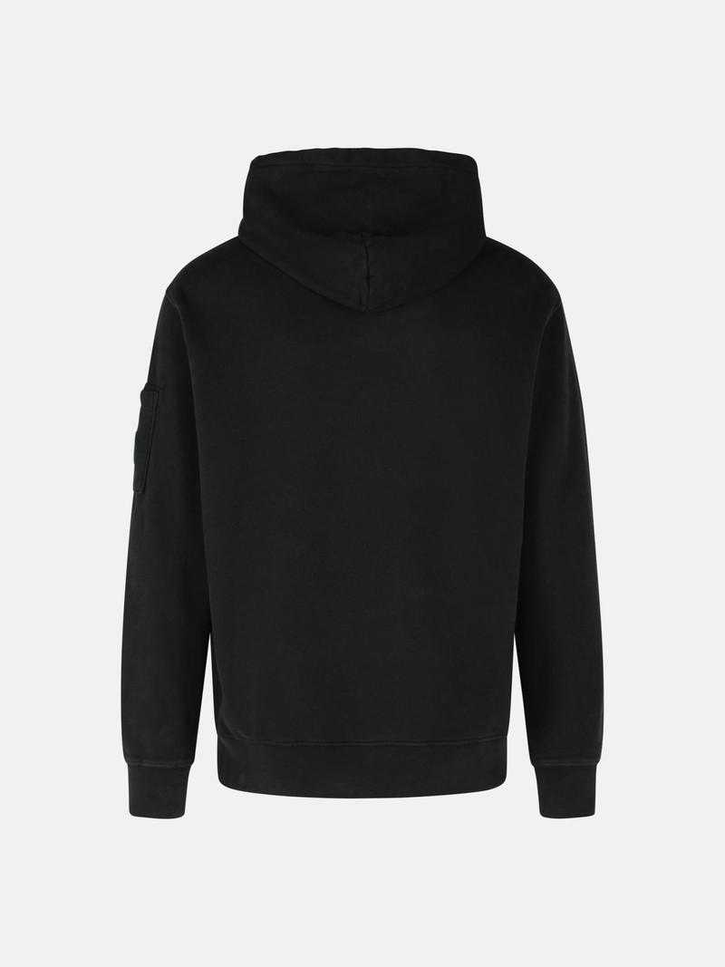 C.P. Company 'BRUSHED' BLACK COTTON SWEATSHIRT outlook