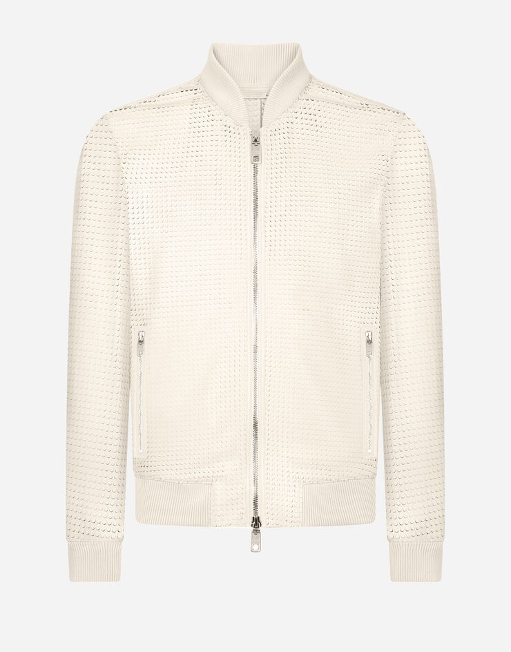 Perforated lambskin jacket - 3