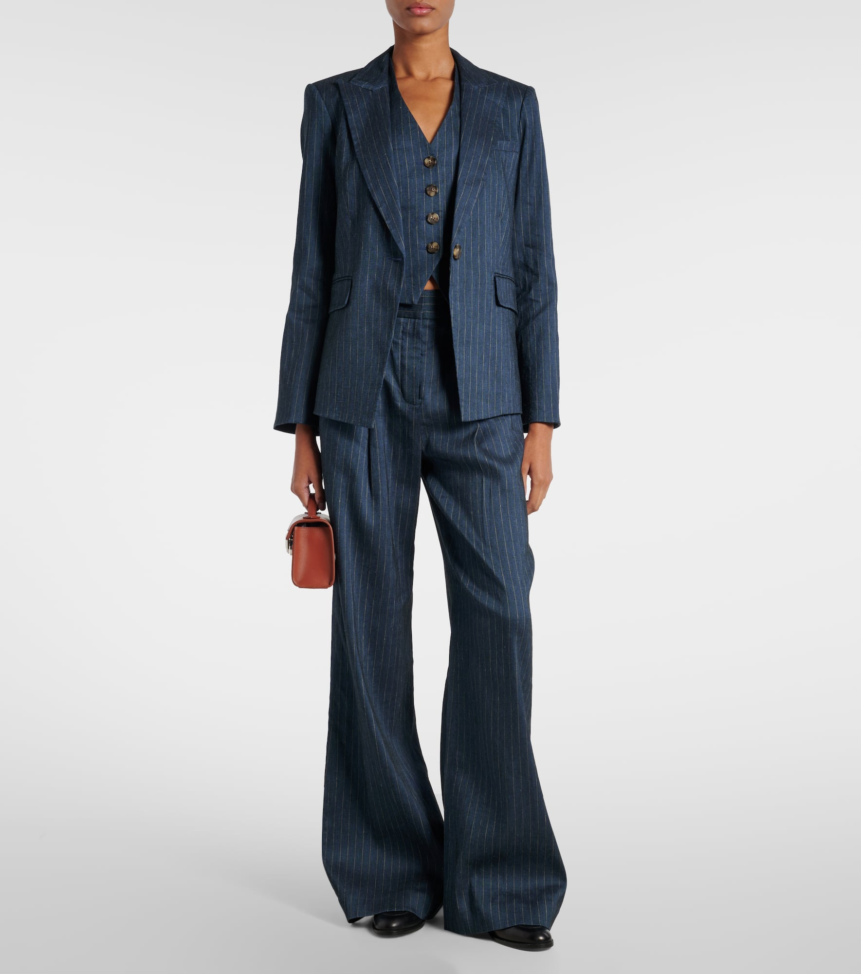Rimini linen-blend wide-leg pants - 2