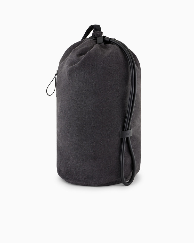 GIORGIO ARMANI LINEN CANVAS BACKPACK outlook