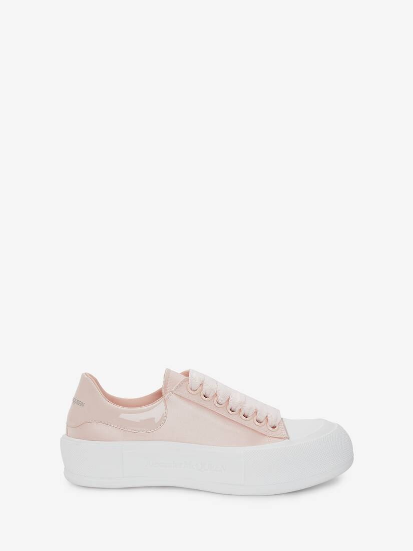 Deck Plimsoll in Tea Rose/white - 1