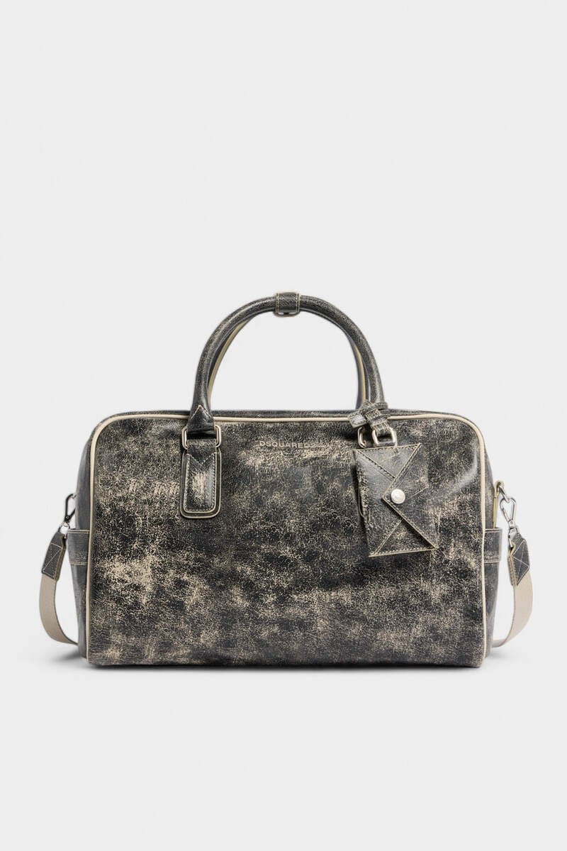 D2 CRAKED LEATHER DUFFLE 1