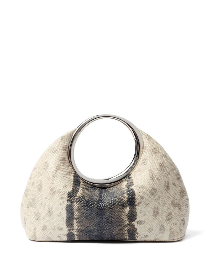 JACQUEMUS Calino snakeskin-print tote bag outlook