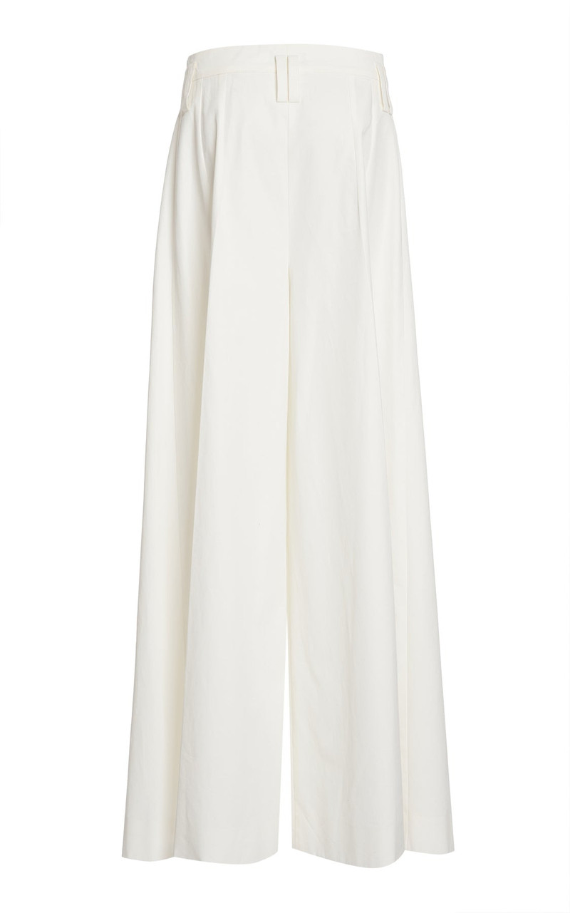 FULL SPLIT WIDE LEG PANTS WHITE 11