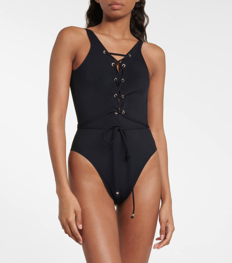 Alaïa Lace-up swimsuit outlook
