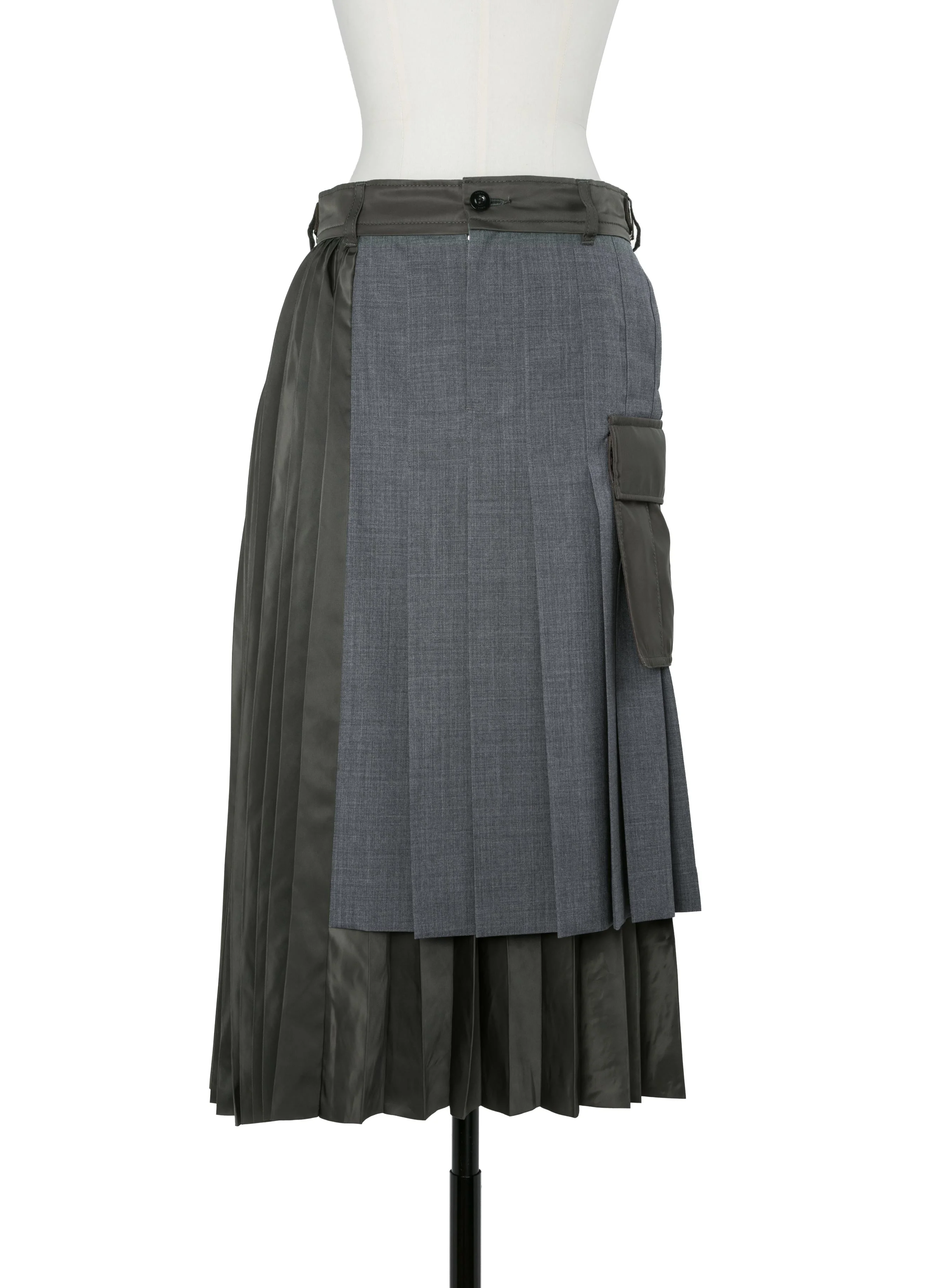 Suiting x Nylon Twill Skirt - 1