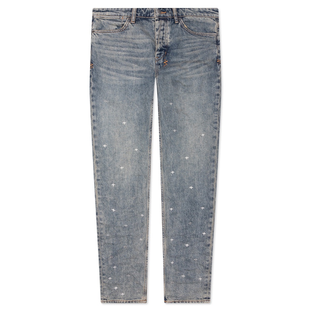 VAN WINKLE STAGELIGHT METALIK PANTS - DENIM - 1