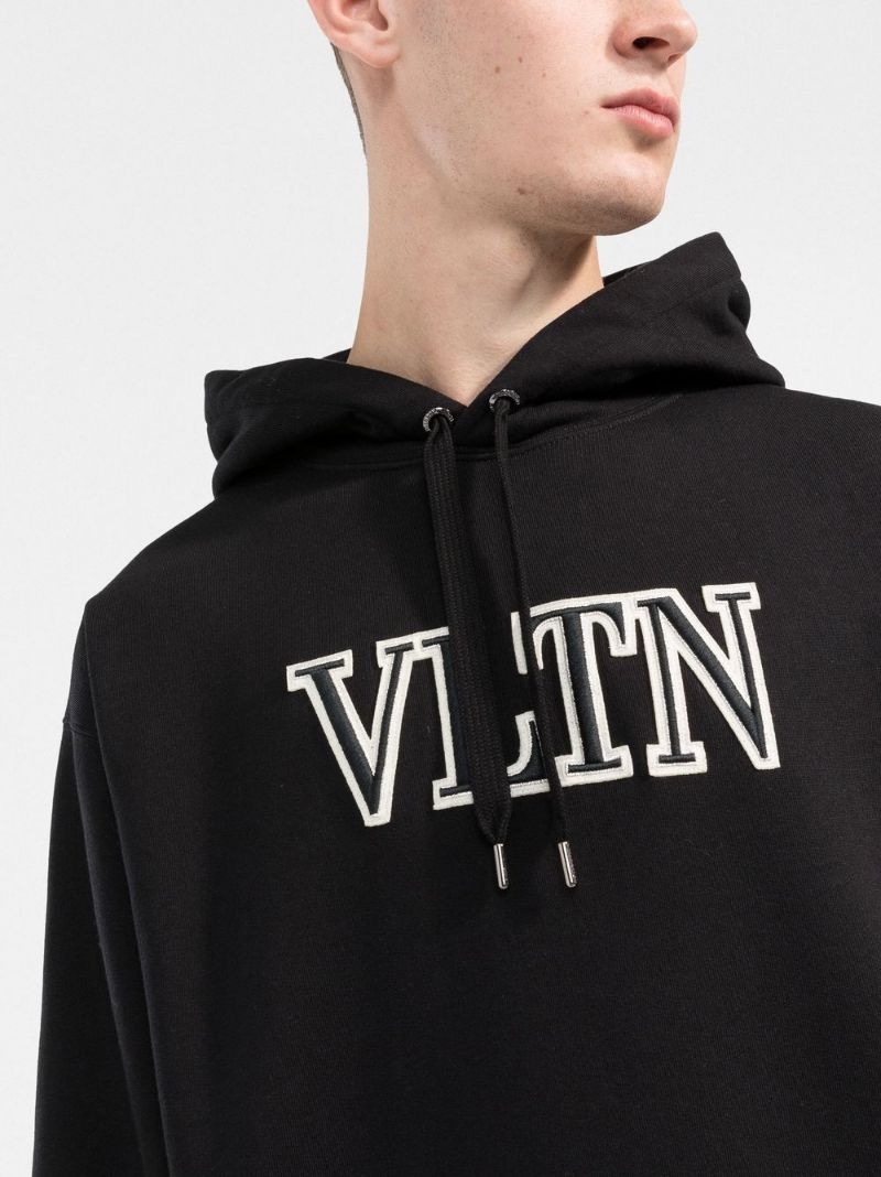 logo-print cotton hoodie - 7