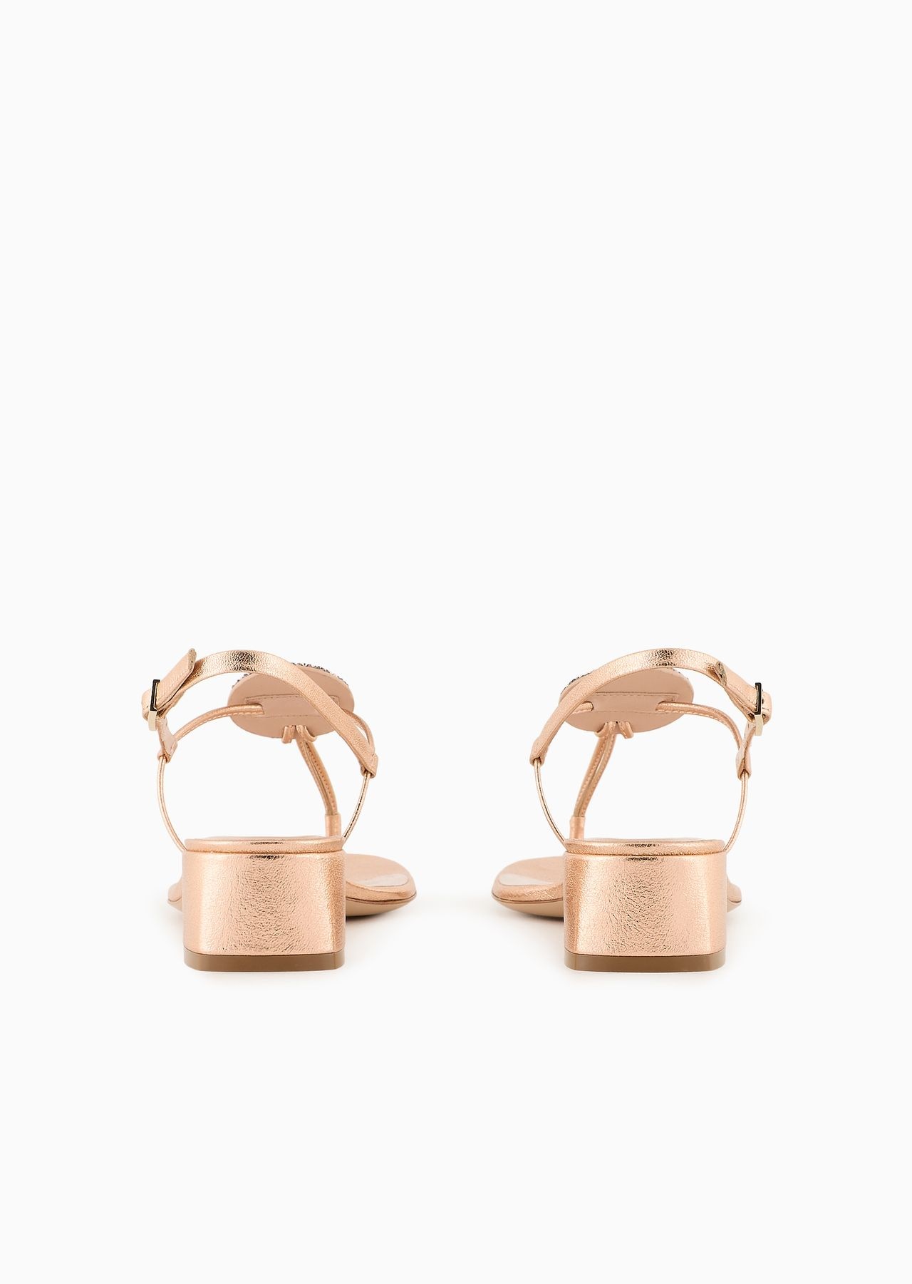 Laminated nappa-leather thong sandals with heels - 4