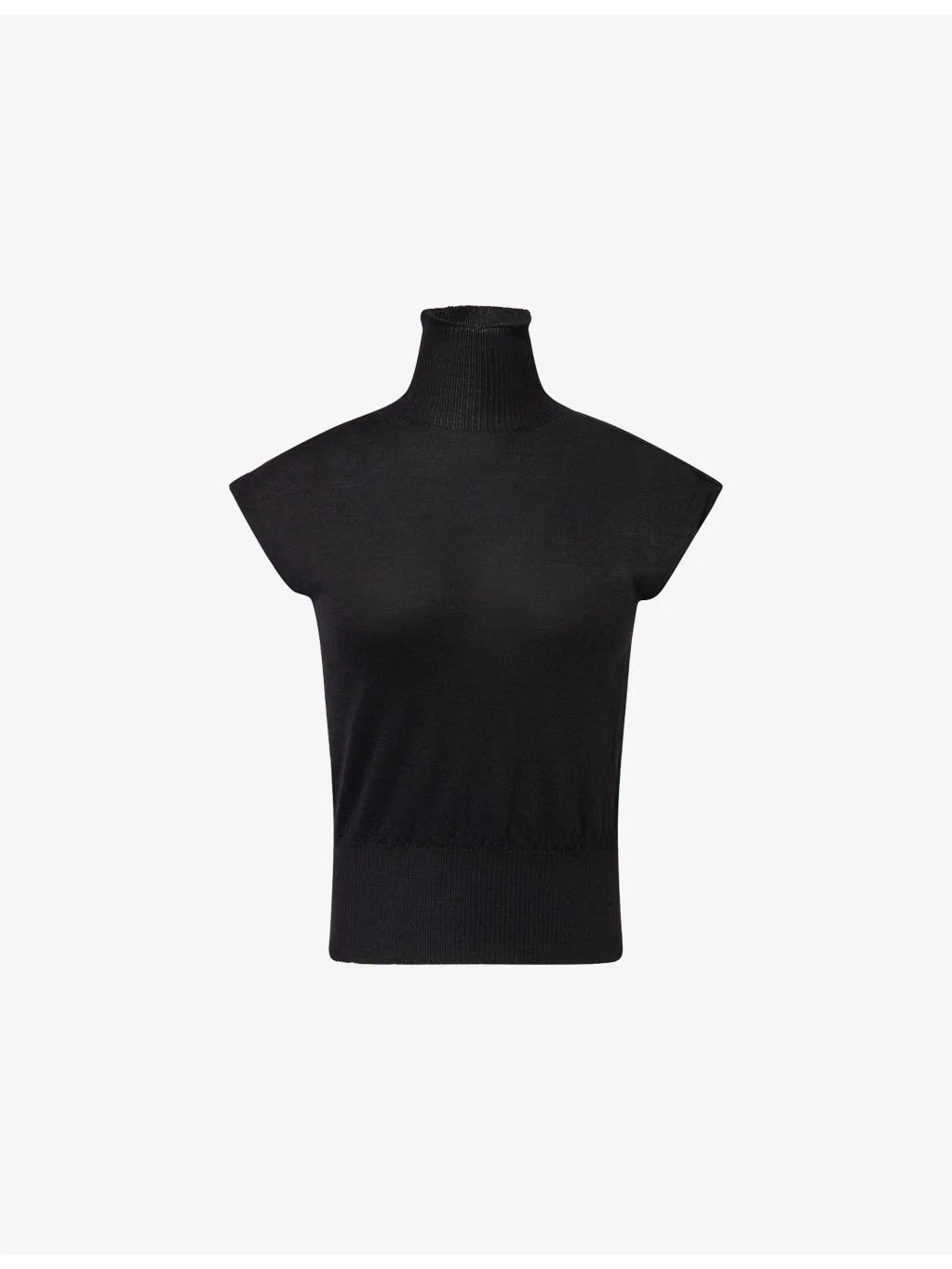 Sleeveless Turtle-Neck Cashmere Jumper - 1