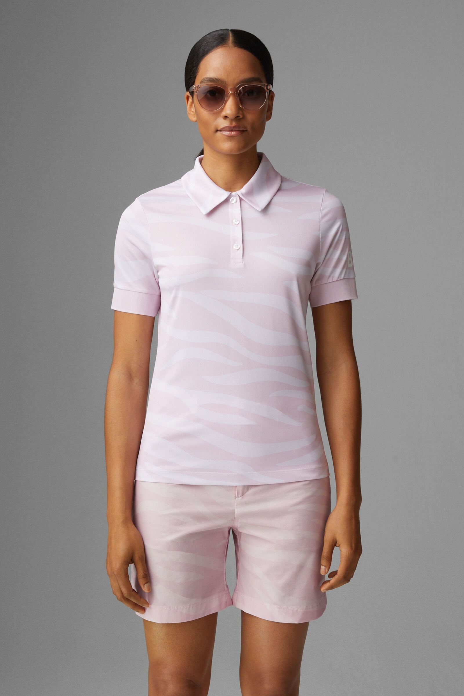 Calysa functional polo shirt in Pink - 2