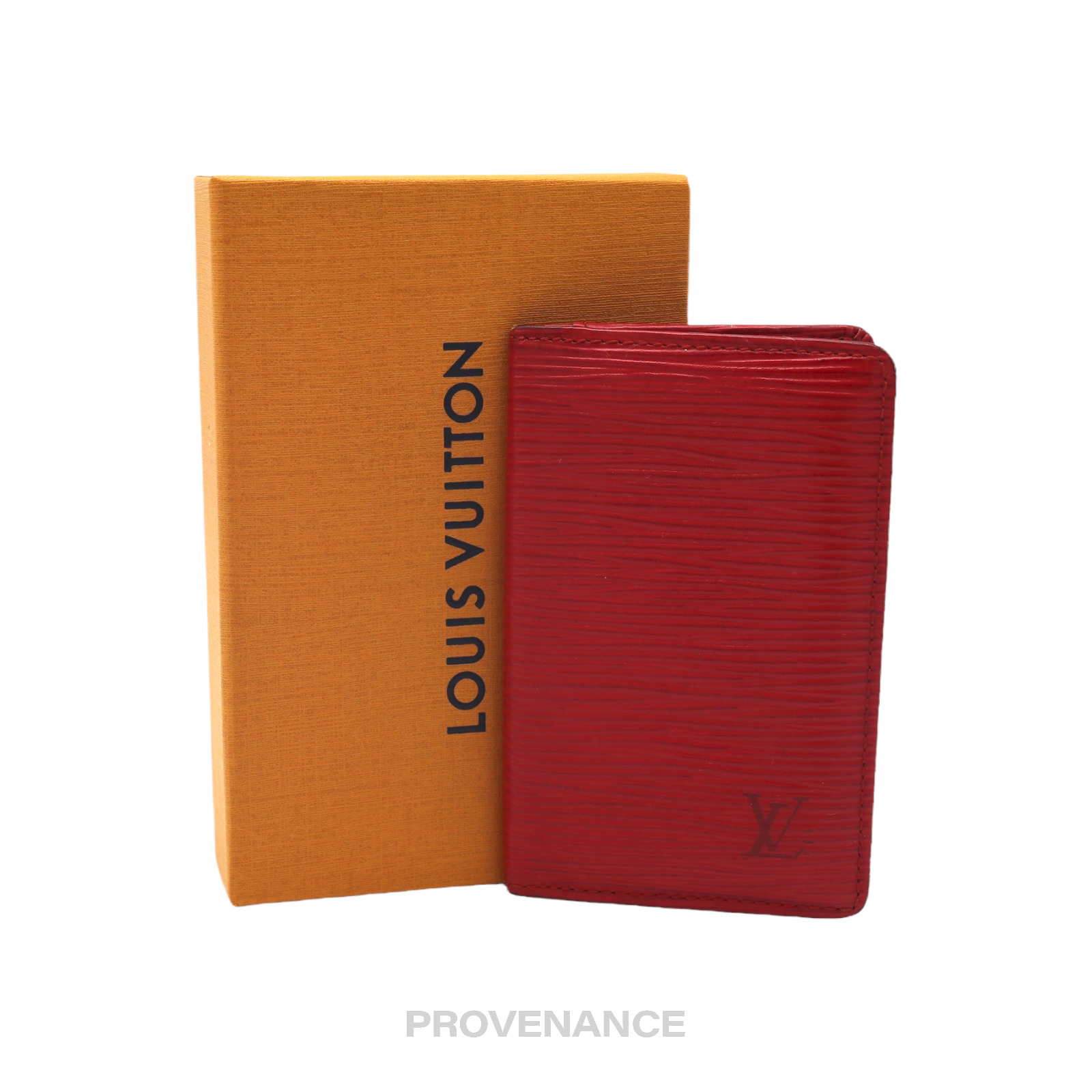 Louis Vuitton Pocket Organizer Wallet - Red Epi Leather - 1