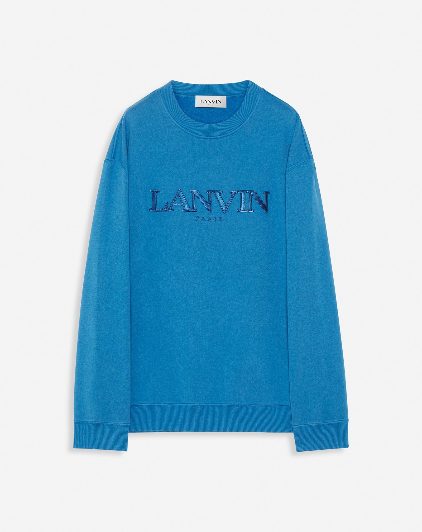 OVERSIZED EMBROIDERED LANVIN PARIS SWEATSHIRT - 1