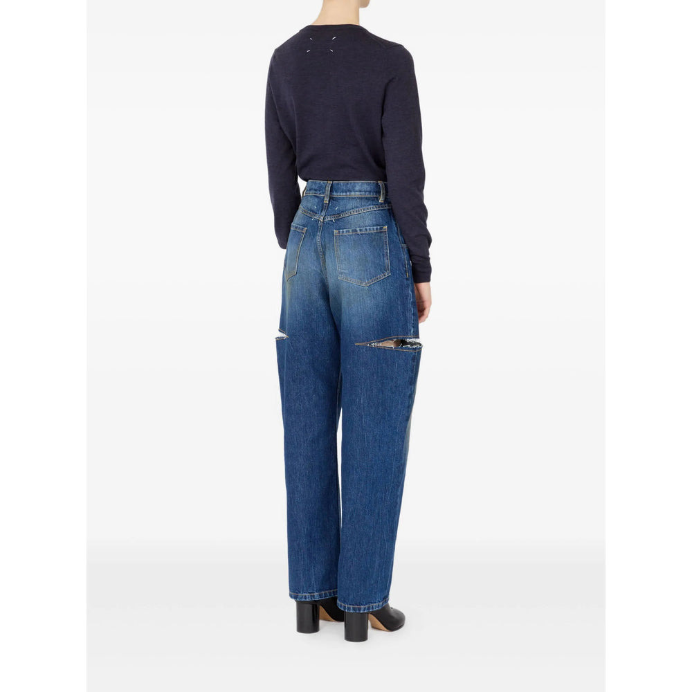 Maison Margiela Blue Denim - Tapered Jeans Women - 3