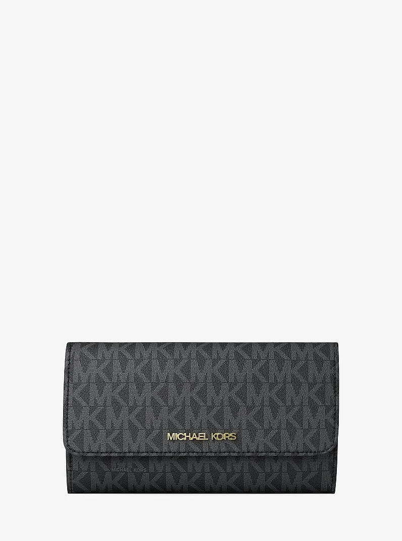Jet Set Large Logo Trifold Wallet - 1