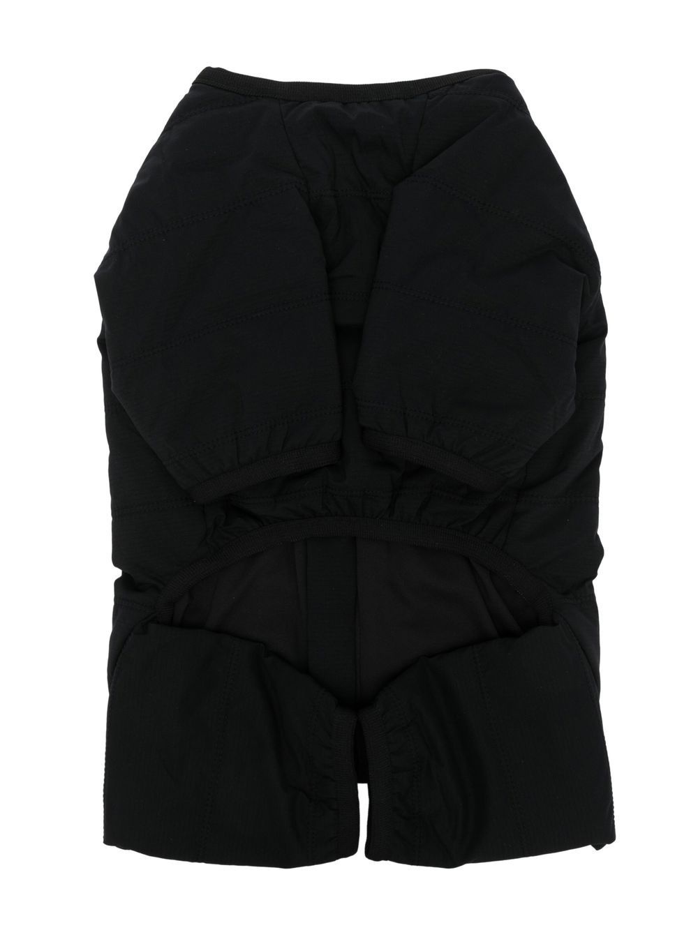 logo-patch dog parka - 2