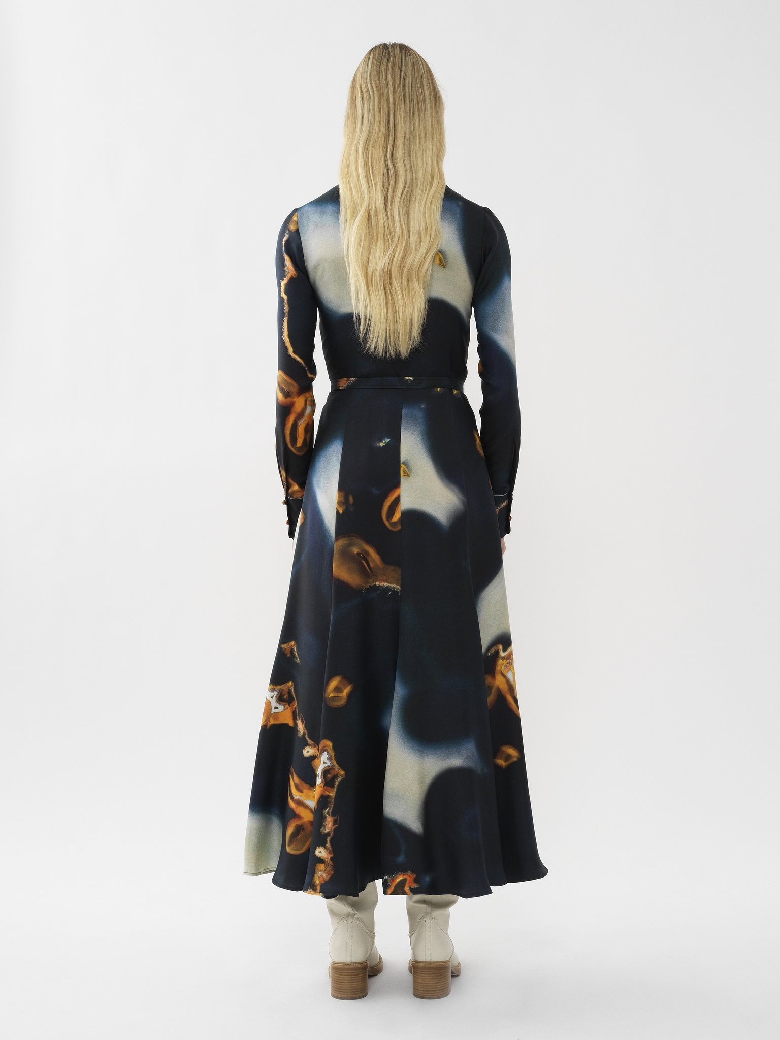 PRINTED SHIRT DRESS - 3