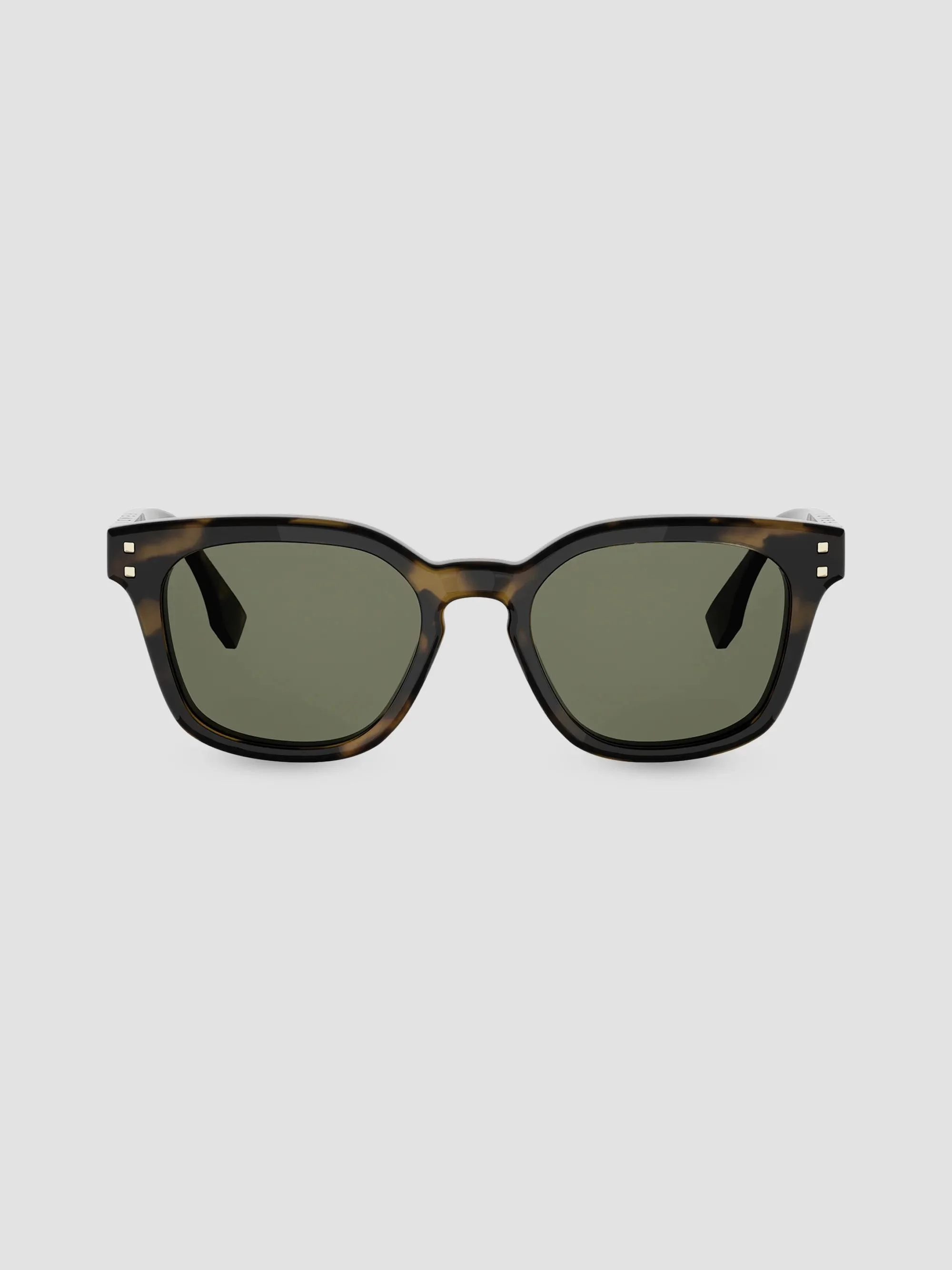 Men Fendi Five Sisters 51MM Square Sunglasses - Brown Green - 1