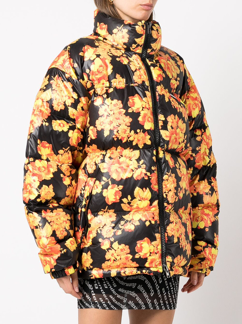 floral-print puffer jacket 3