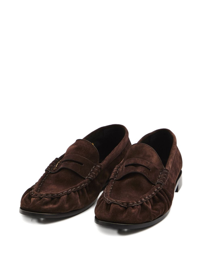 SAINT LAURENT Cassandre-detail loafers outlook