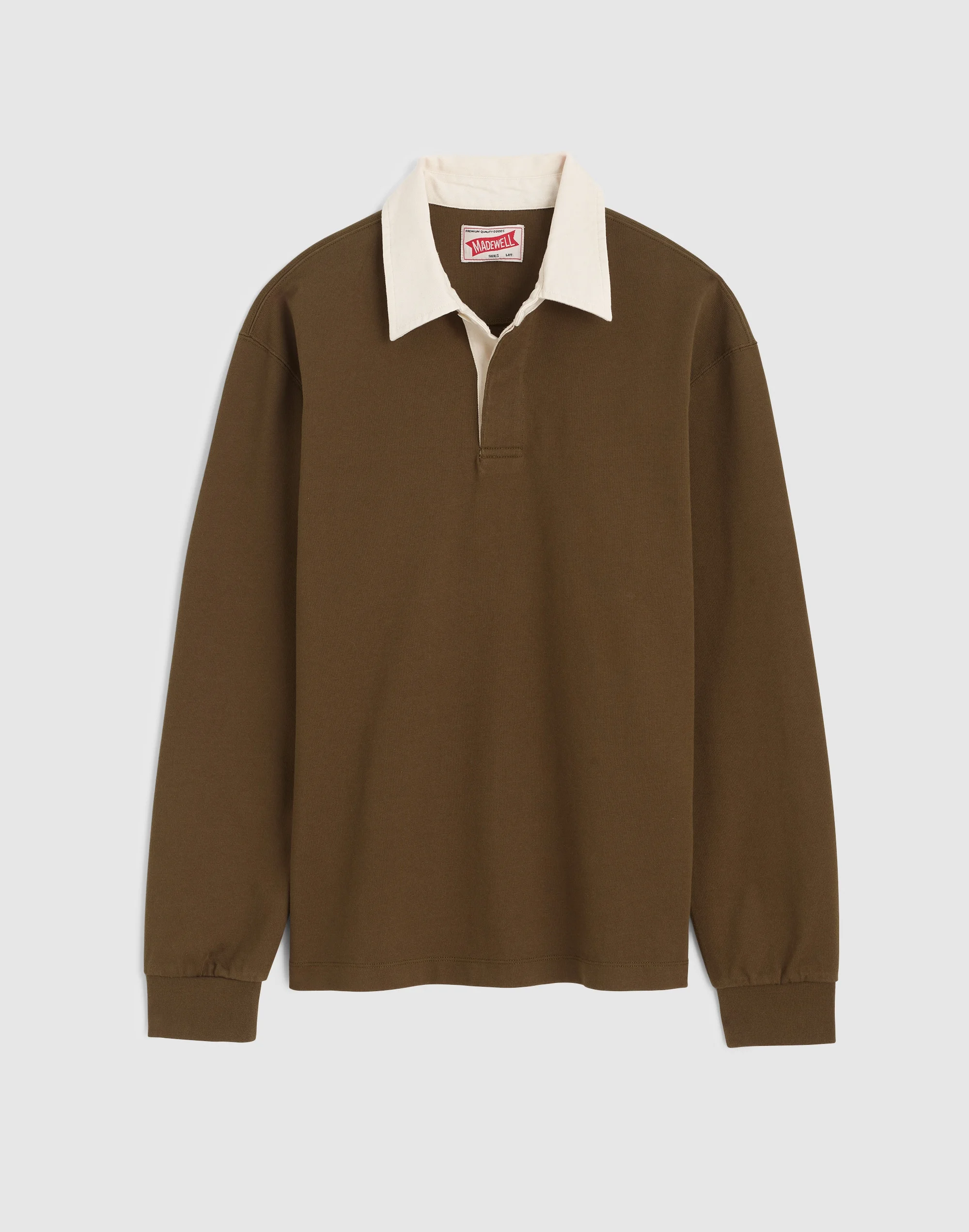 Long-Sleeve Boxy Polo Shirt - 1