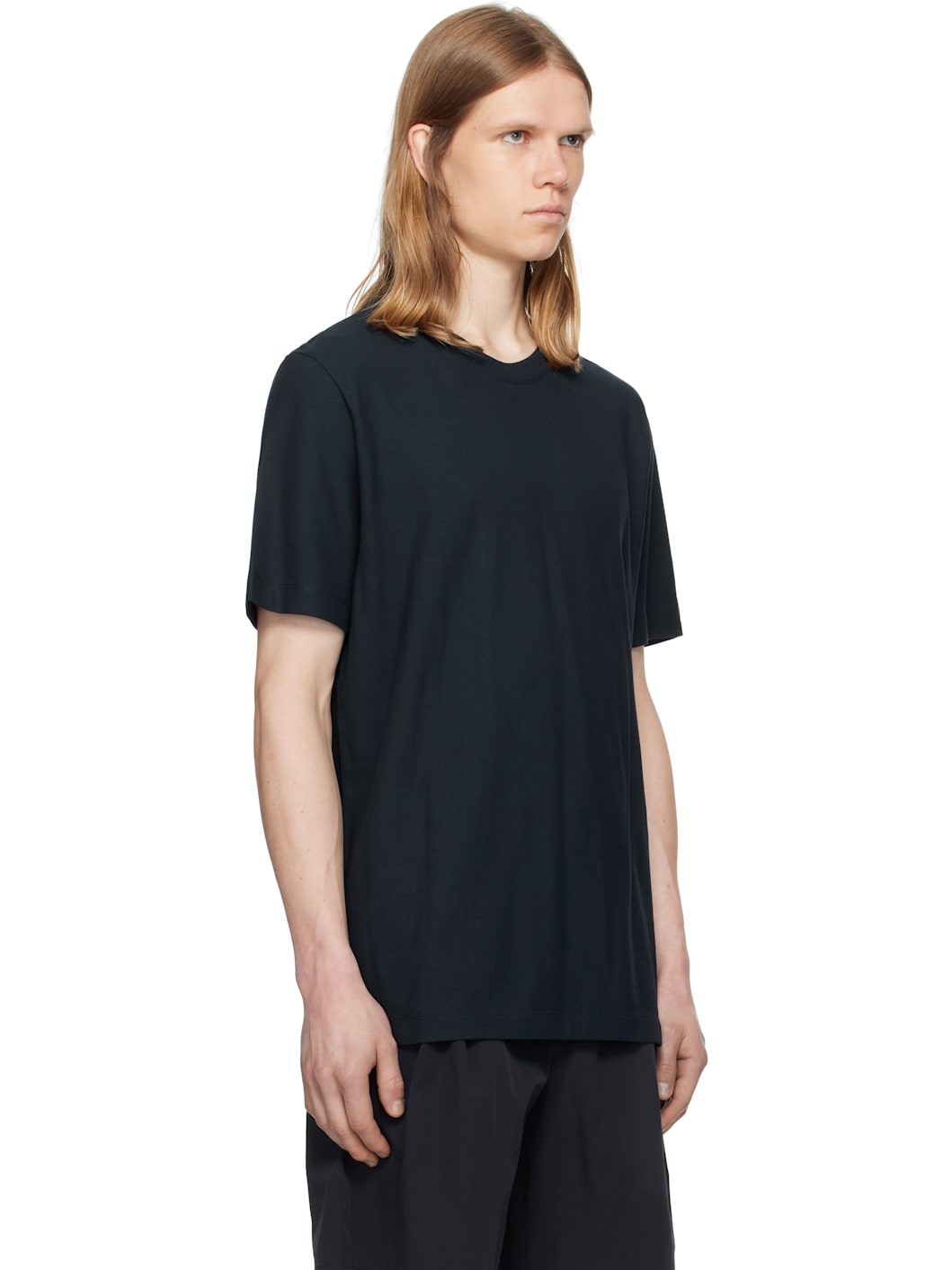 Navy Jakob Cotton Crêpe T-shirt - 2