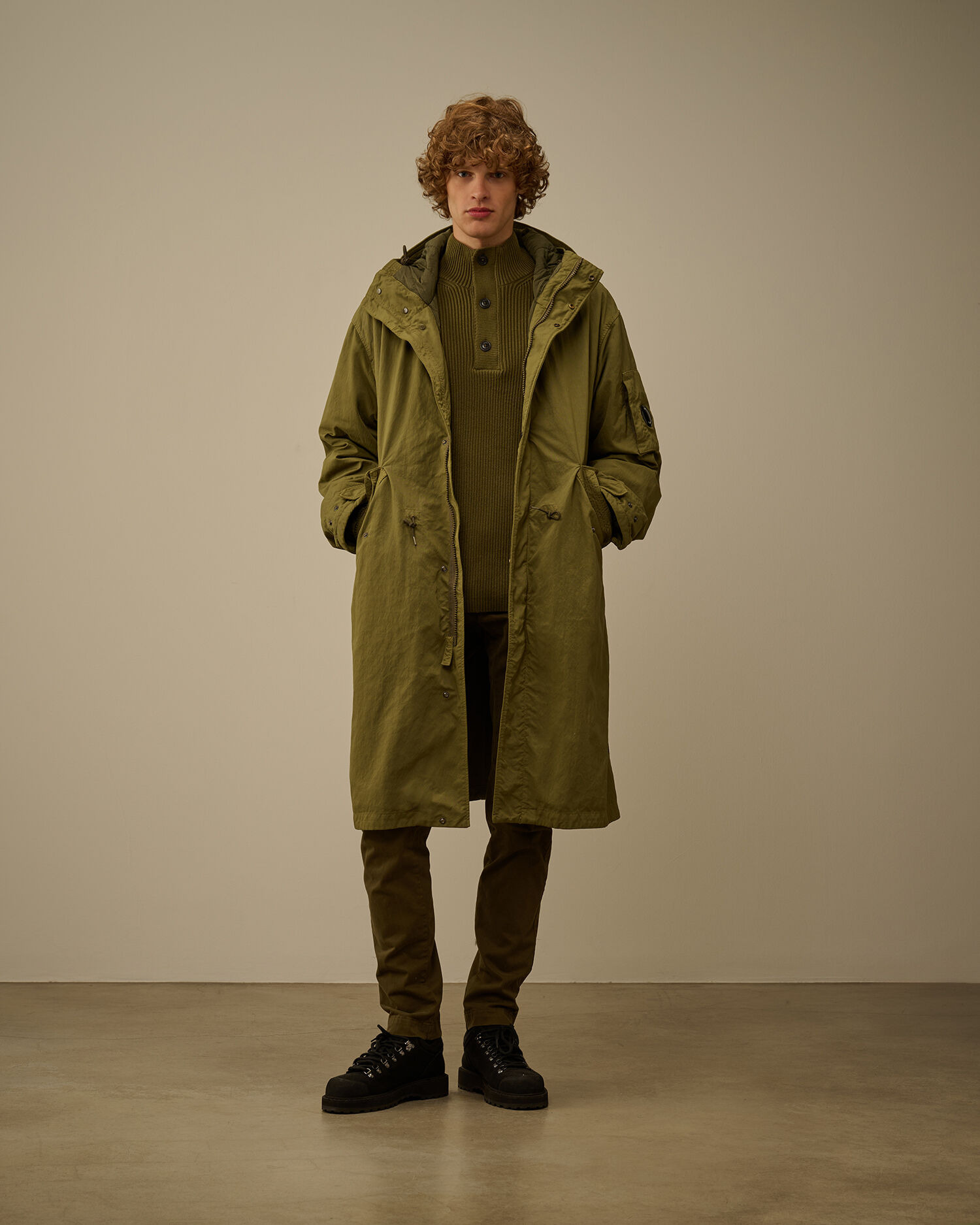 Twill Hooded Padded Parka - 2